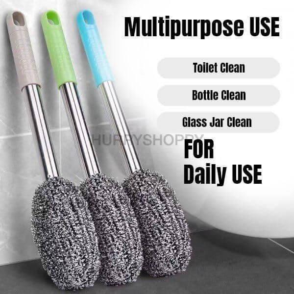 Bottle Jar Toilet Cleaner Brush Scrubber