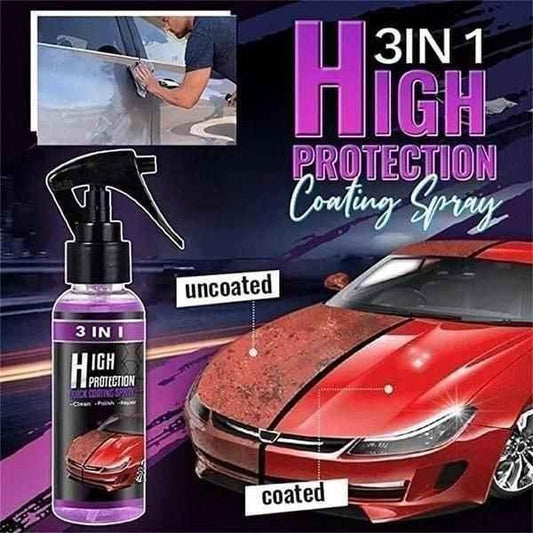 3-in-1 Ceramic Coating & Car Wax Spray – 200ML (Pack of 3)