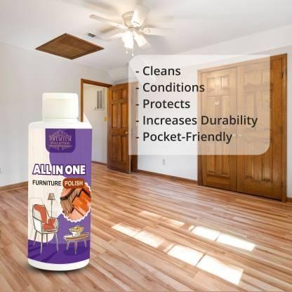 All-in-One Furniture Polish cleans, conditions, and protects wood surfaces. Increases durability and provides a pocket-friendly solution.